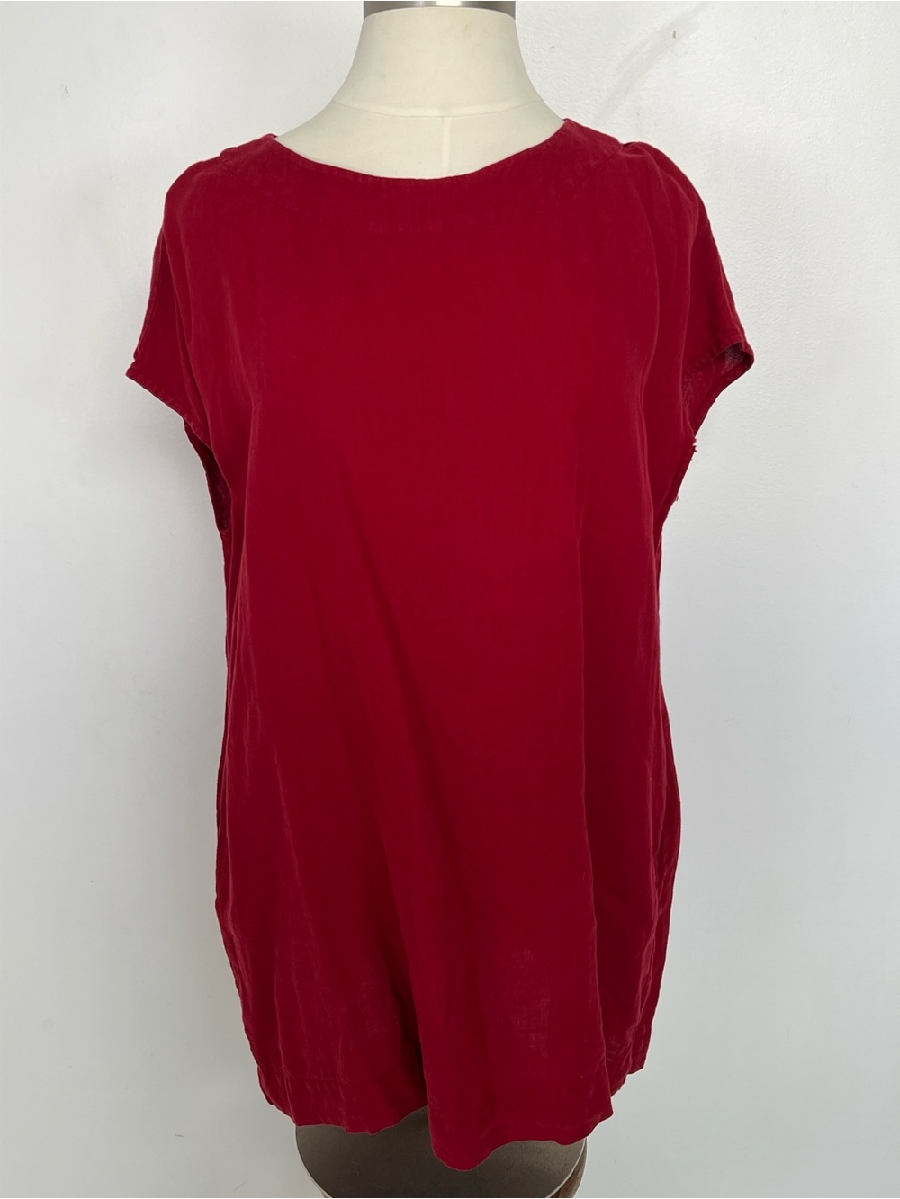 EUC! Bryn Walker Red Linen Top Size XL